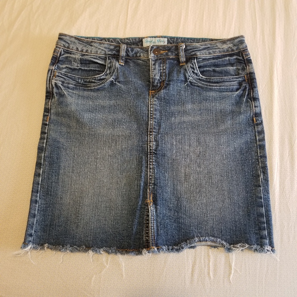 Anchor Blue Denim Skirt, size 11